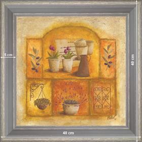 Tulip and suspension - dimension 40 x 40 cm - Grey