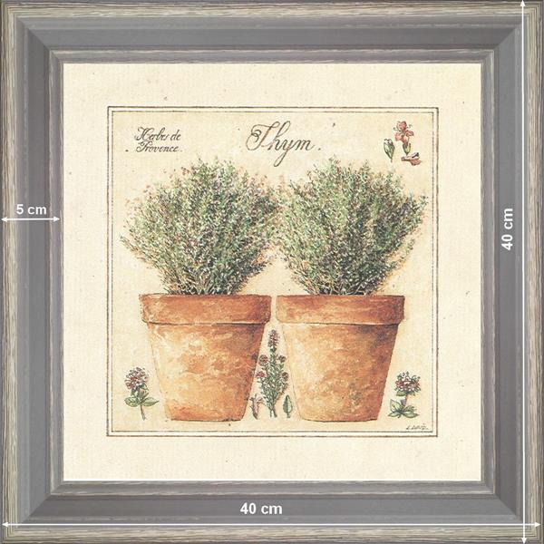 Grass of Provence, Thyme Kitchen Decor Provence Painting