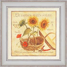 Le Jardin plein soleil - détail du tableau 40 x 40 cm