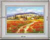 Poppies in the country - landscape 40 x 35 cm - Cleared curved 