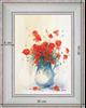 Bouquet of poppies - landscape 40 x 35 cm - Cleared curved 