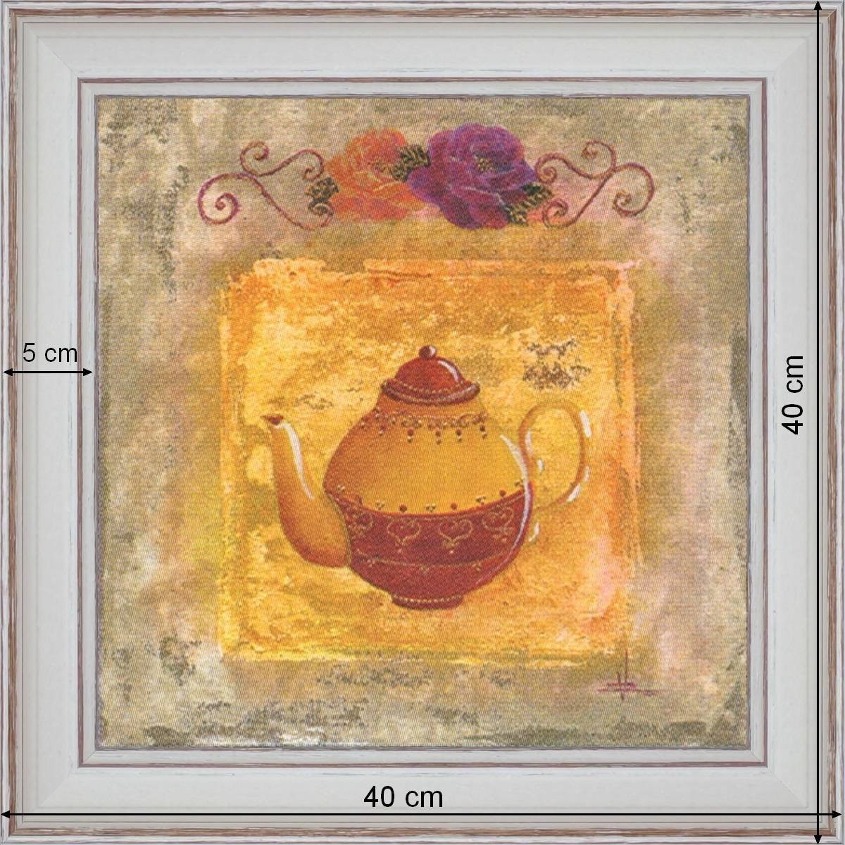 The teapot - dimensions 40 x 40 cm