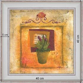 The tulips crimsons - dimensions 40 x 40 cm
