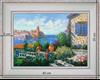 Seen on the lighthouse of Collioure - landscape 40 x 35 cm - Cleared curved