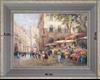 Aix en Provence - Flower market - landscape 40 x 35 cm