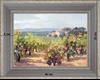 Vignes et raisins avant la vendange - paysage 40 x 35 cm Gris