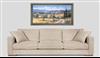 Provence and Sea - Panoramic view in situation - Grey frame