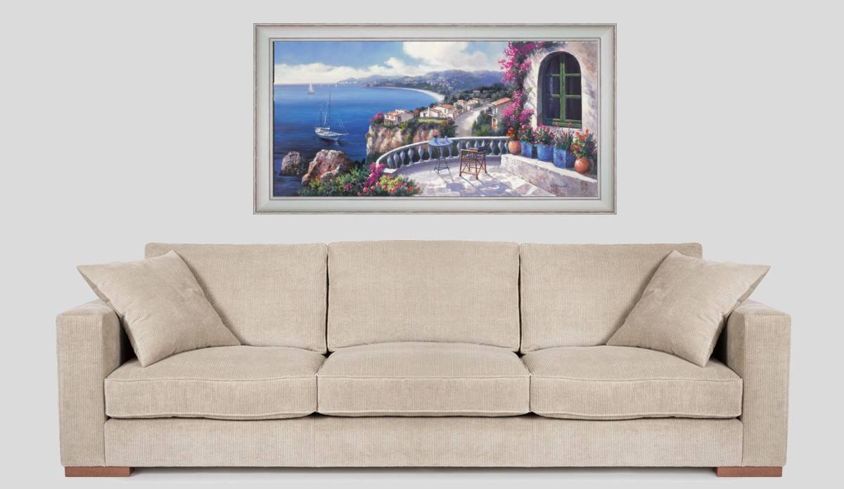Mediterranean utopia - Panoramic in situation - White frame