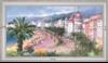 Nice City - Promenade des Anglais - Landscape 60x110 cm - White curved