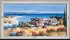Ancient country-house in the gulf - Landscape 60x110 cm - White curved