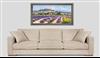 Collectors of lavender - Panoramic in situation - Grey frame