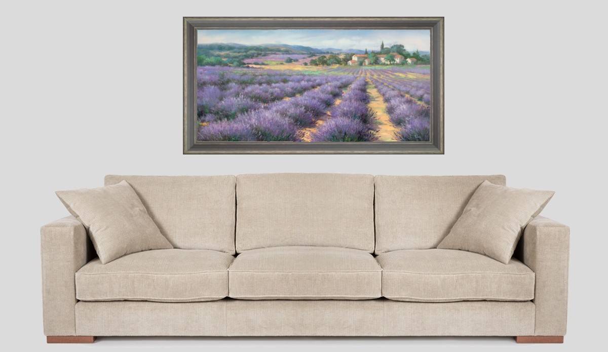 Color Lavender - Panoramic in situation - Grey frame