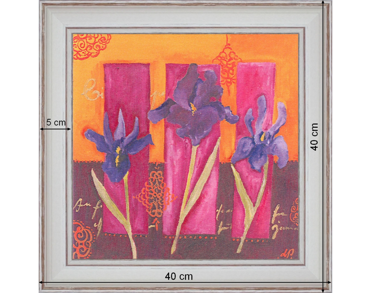 3 Iris - dimensions 40x40 cm