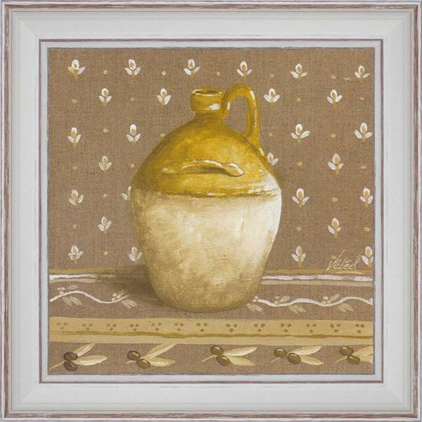 Cruche jaune - détail du tableau 40 x 40 cm