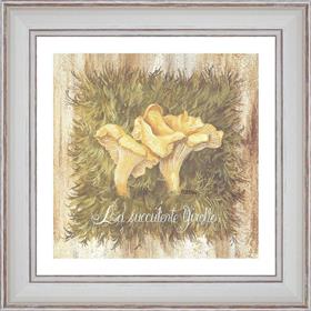 La Succulente Girolle - détail du tableau 40 x 40 cm