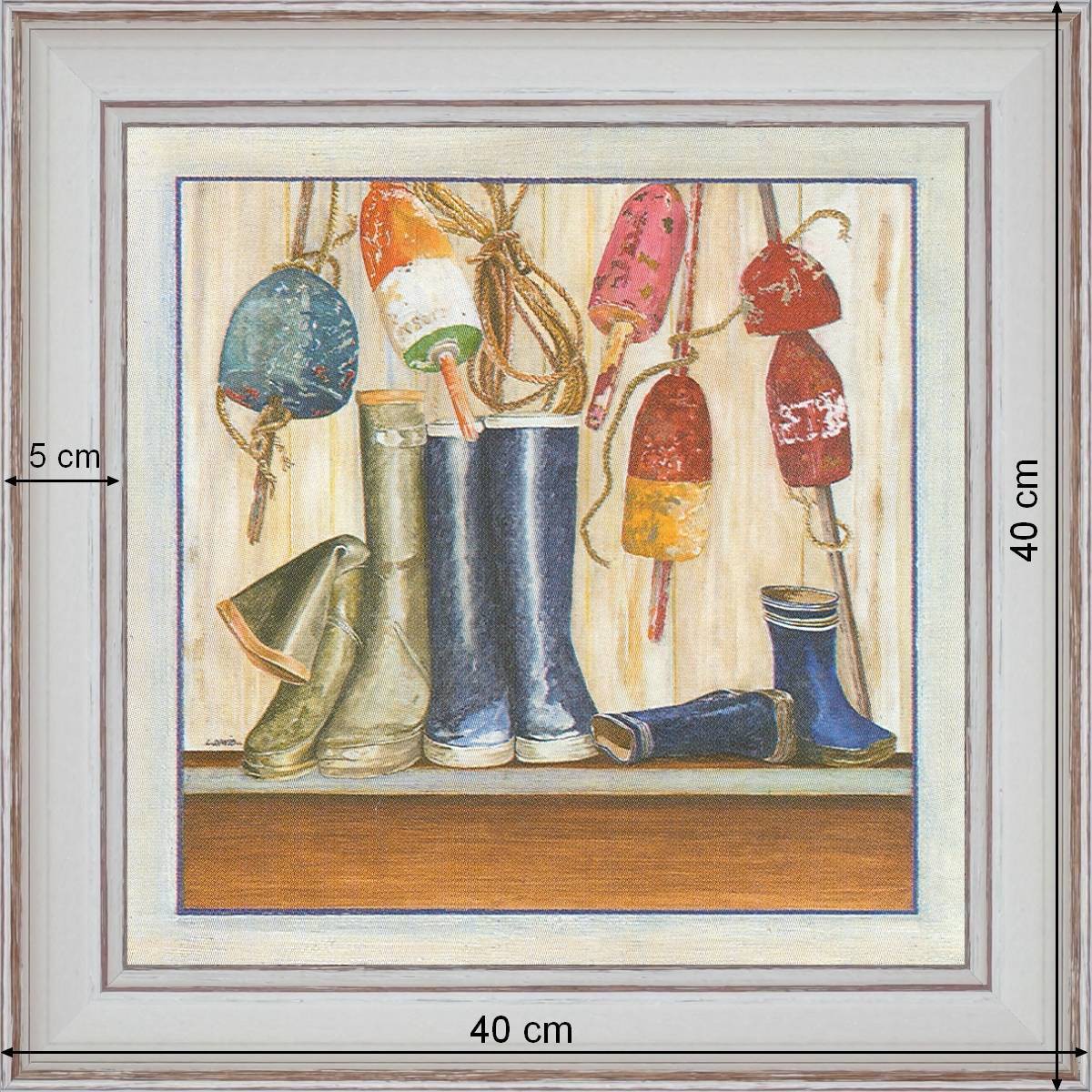 Sea boots - dimensions 40 x 40 cm - White