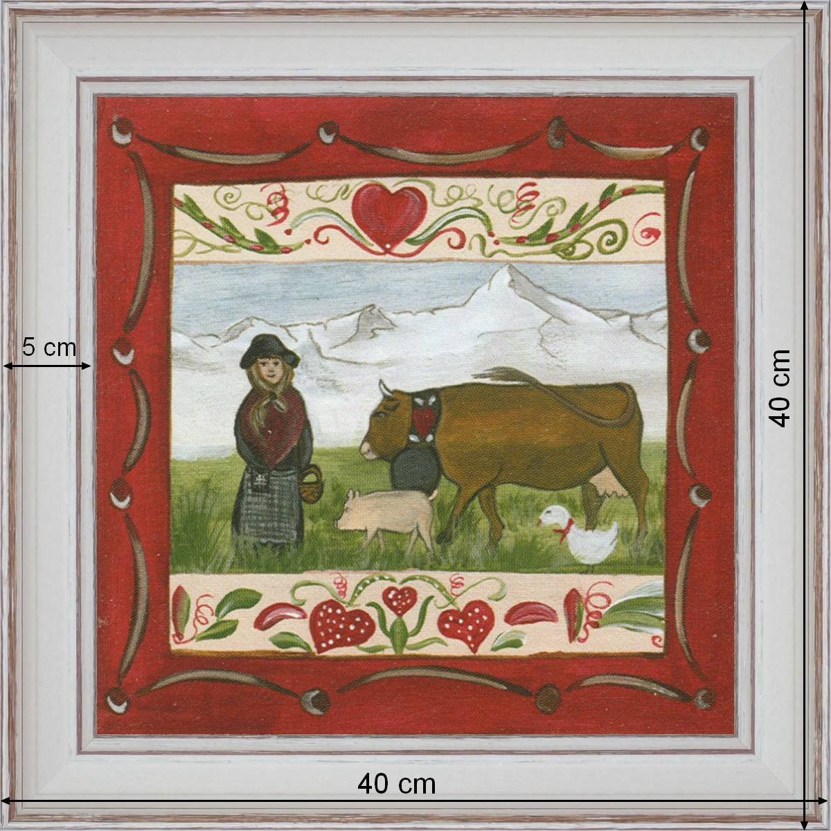Farm and Animals - dimensions 40 x 40 cm
