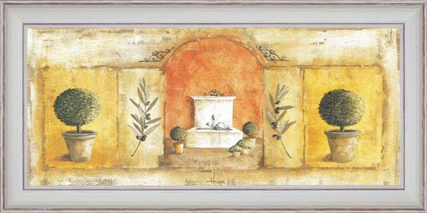 Fontaine de Provence - détail du tableau 40 x 80 cm