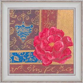 Fleur exotique 1 - détail du tableau 40 x 40 cm