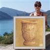 Vase d'Anduze - photo 80 x 80 cm - Blanc cassé