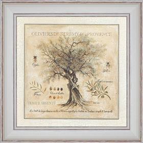 Oliviers de Saint Rémy de Provence - détail du tableau 40 x 40 cm
