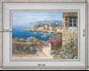 Crique provençale - paysage 40 x 35 cm - Blanchie incurvée 