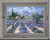 Ramassage de la lavande - paysage 40 x 35 cm Gris