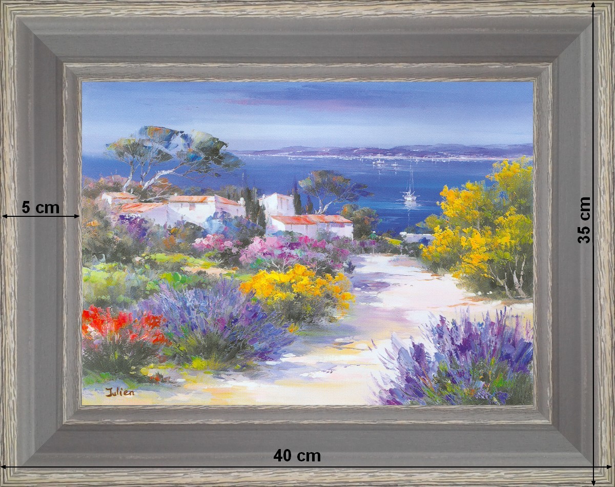 A mas on Côte d'Azur - landscape 40 x 35 cm