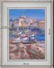 Marseille - Vieux Port - paysage 40 x 35 cm - Blanchie incurvée 