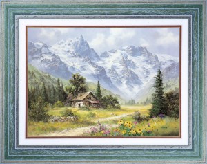 Chalet de montagne - Tableau Montagne
