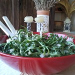 Salade de pissenlits à l'ail
